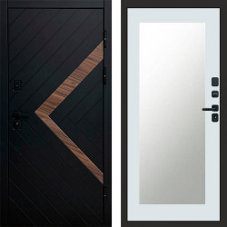 Входная дверь Termo-Door Плэй - Зеркало Триумф Белый софт