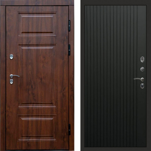 Входная дверь Termo-Door Премиум Дуб - Flat Черный кварц