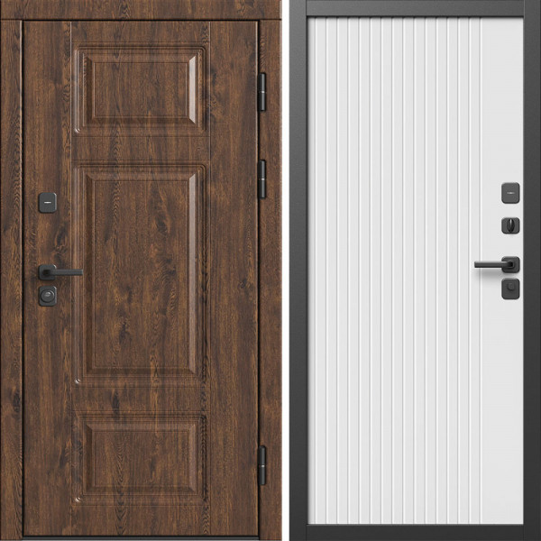 Входная дверь Termo-Door Премиум Дуб - Флэт Белый софт