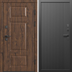 Входная дверь Termo-Door Премиум Дуб - Флэт Черный кварц