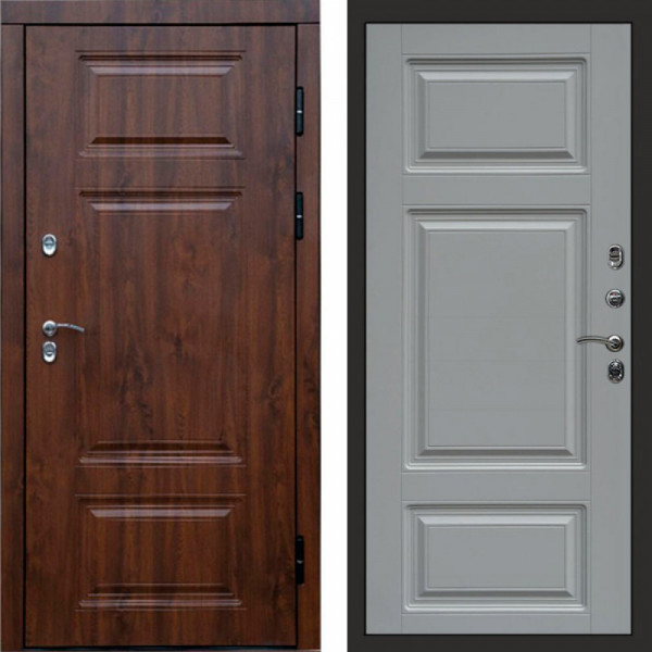 Входная дверь Termo-Door Премиум Дуб - Лион Grey софт