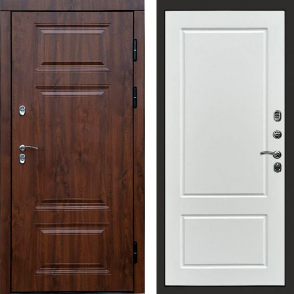 Входная дверь Termo-Door Премиум Дуб - Марсель Белый софт