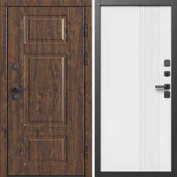 Входная дверь Termo-Door Премиум Дуб - Страйп Белый Софт