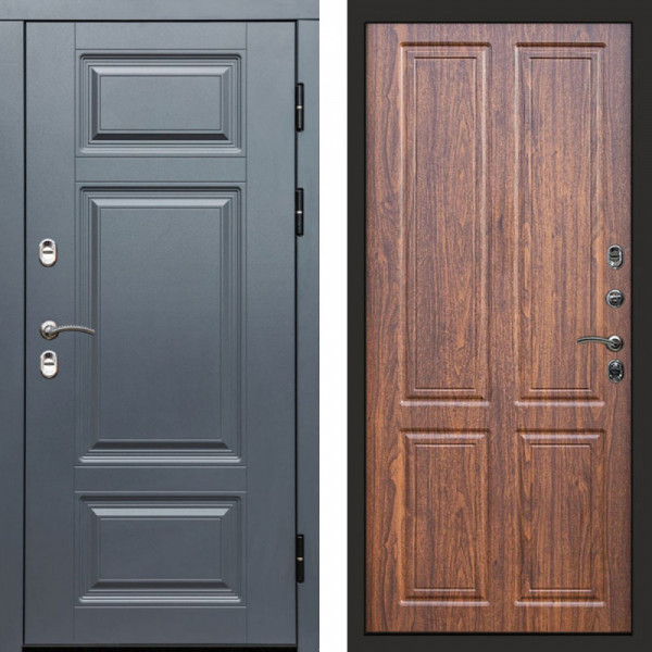 Входная дверь Termo-Door Премиум Grey - Без серии Орех стандарт