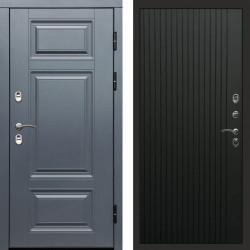 Входная дверь Termo-Door Премиум Grey - Flat Черный кварц