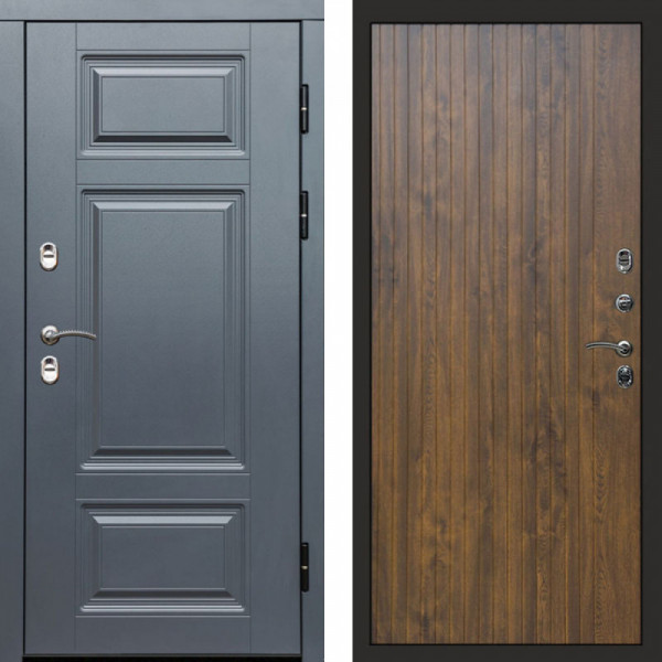 Входная дверь Termo-Door Премиум Grey - Flat Дуб