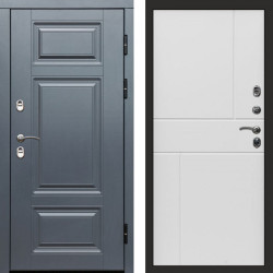 Входная дверь Termo-Door Премиум Grey - Горизонт белый