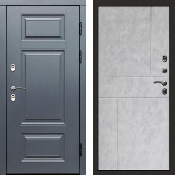 Входная дверь Termo-Door Премиум Grey - Горизонт бетон светлый