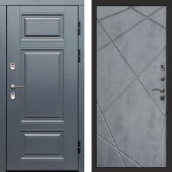 Входная дверь Termo-Door Премиум Grey - Лучи бетон темный
