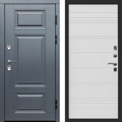 Входная дверь Termo-Door Премиум Grey - Лучи White line
