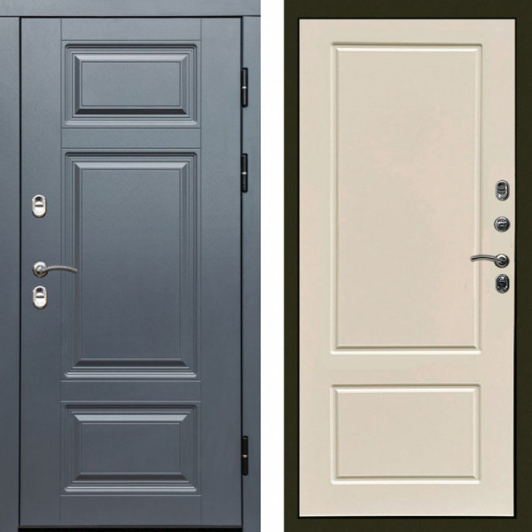 Входная дверь Termo-Door Премиум Grey - Марсель Слоновая кость