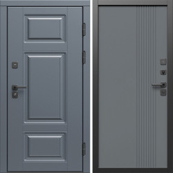 Входная дверь Termo-Door Премиум Грей - Страйп Грей Софт