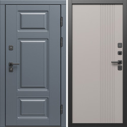Входная дверь Termo-Door Премиум Грей - Страйп Капучино