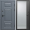 Входная дверь Termo-Door Премиум Грей - Зеркало Фацет Черный кварц+тонировка серая