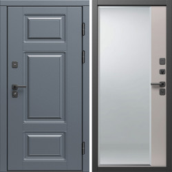 Входная дверь Termo-Door Премиум Грей - Зеркало Фацет Капучино