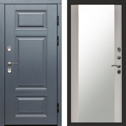 Входная дверь Termo-Door Премиум Grey - Зеркало лиственница
