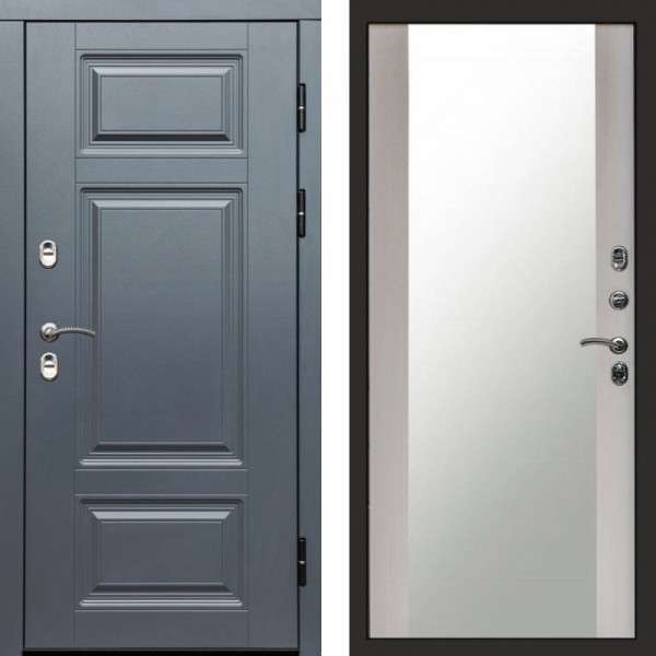 Входная дверь Termo-Door Премиум Grey - Зеркало лиственница