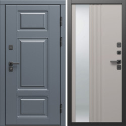 Входная дверь Termo-Door Премиум Грей - Зеркало Люмис Капучино