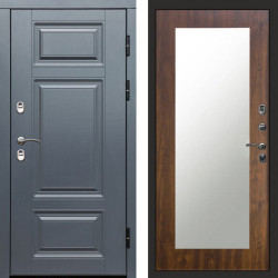 Входная дверь Termo-Door Премиум Grey - Зеркало Триумф дуб