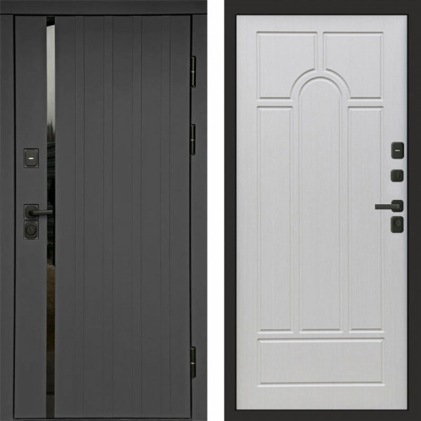Входная дверь Termo-Door Роял Графит - Арка лиственница