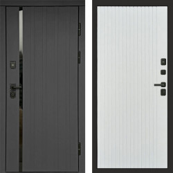 Входная дверь Termo-Door Роял Графит - Flat Белый софт