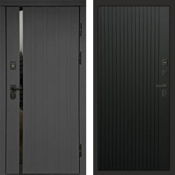 Входная дверь Termo-Door Роял Графит - Flat Черный кварц