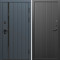 Входная дверь Termo-Door Роял Графит - Флэт Черный кварц