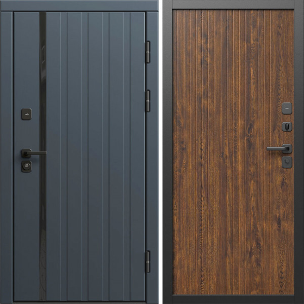 Входная дверь Termo-Door Роял Графит - Флэт Дуб