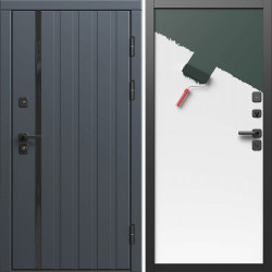 Входная дверь Termo-Door Роял Графит - Гладкая Панель Под Покраску (грунт)