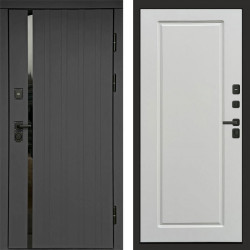 Входная дверь Termo-Door Роял Графит - Гранд Белый софт