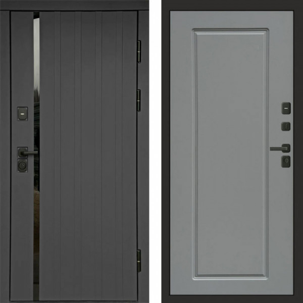 Входная дверь Termo-Door Роял Графит - Гранд Grey софт