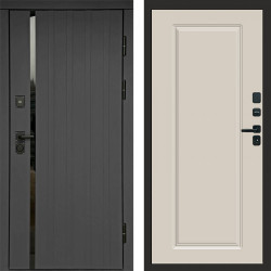 Входная дверь Termo-Door Роял Графит - Гранд Слоновая кость