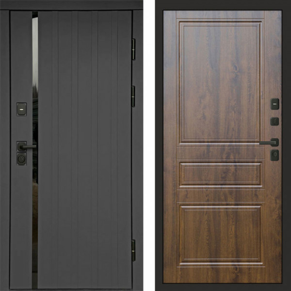 Входная дверь Termo-Door Роял Графит - Классика дуб