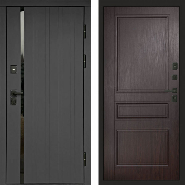 Входная дверь Termo-Door Роял Графит - Классика венге