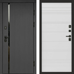 Входная дверь Termo-Door Роял Графит - Лучи White line