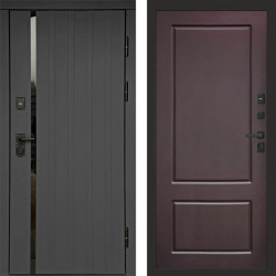 Входная дверь Termo-Door Роял Графит - Марсель Шоколад