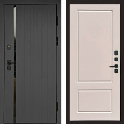 Входная дверь Termo-Door Роял Графит - Марсель Слоновая кость