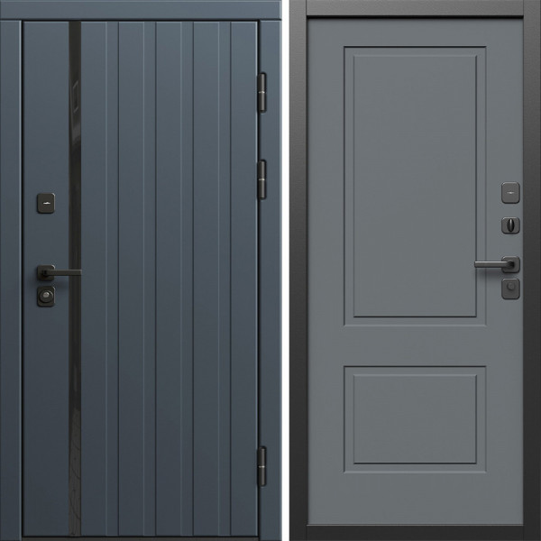 Входная дверь Termo-Door Роял Графит - Нео Классика Грей Софт