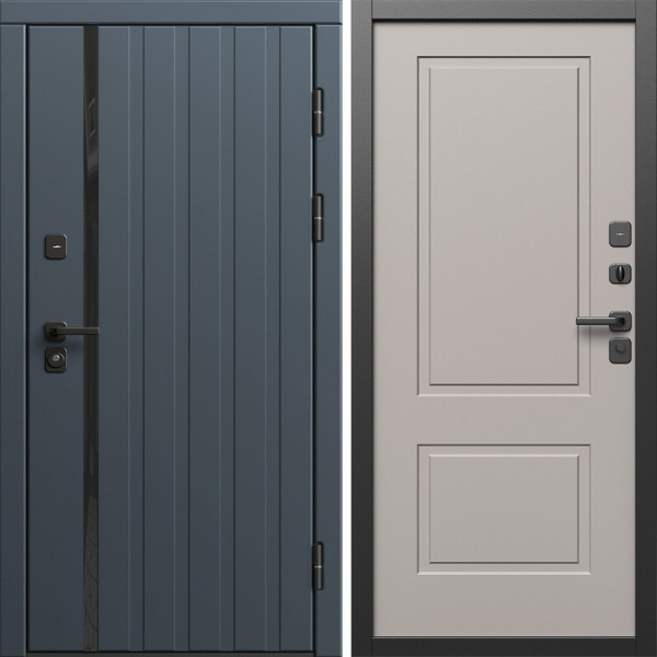 Входная дверь Termo-Door Роял Графит - Нео Классика Капучино