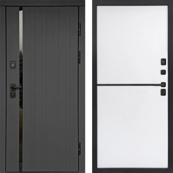 Входная дверь Termo-Door Роял Графит - Нео White
