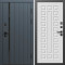 Входная дверь Termo-Door Роял Графит - Престиж белое дерево