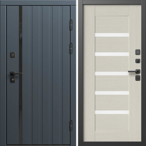 Входная дверь Termo-Door Роял Графит - Царга лиственница