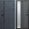 Входная дверь Termo-Door Роял Графит - Зеркало Люмис Грей Софт