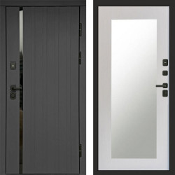 Входная дверь Termo-Door Роял Графит - Зеркало Триумф лиственница