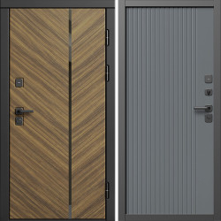Входная дверь Termo-Door Санрайз - Флэт Черный кварц