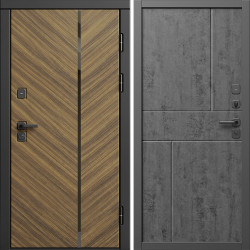 Входная дверь Termo-Door Санрайз - Горизонт бетон темный