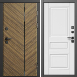 Входная дверь Termo-Door Санрайз - Классика белый матовый