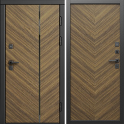 Входная дверь Termo-Door Санрайз - Плаза Елочка Орех