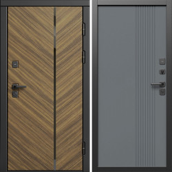 Входная дверь Termo-Door Санрайз - Страйп Грей Софт