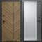 Входная дверь Termo-Door Санрайз - Зеркало Фацет Grey софт
